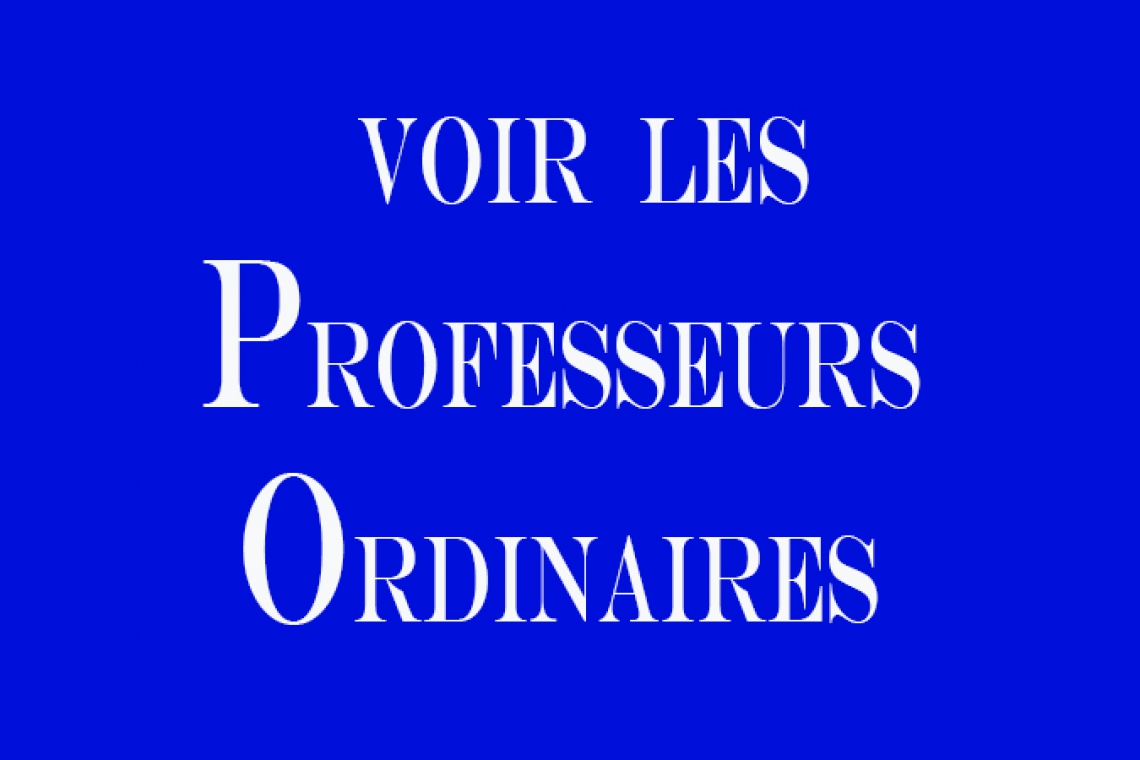 Professeurs Ordinaires  --  Géosciences