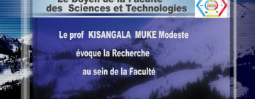 Le Doyen de Faculté, Pr Modeste Kisangala, évoque la Recherche